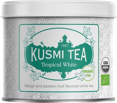 картинка Белый чай Kusmi Tea Tropical White / Тропический Белый, банка (90 гр) от интернет магазина