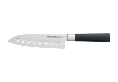 картинка Нож Сантоку с отверстиями, 17,5 см, серия Keiko от интернет магазина