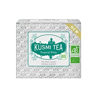 картинка Белый чай Kusmi Tea Tropical White / Тропический Белый (20 муслиновых пакетиков) от интернет магазина