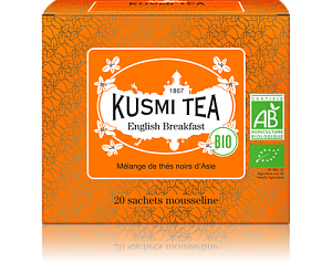 Черный чай Kusmi Tea (Organic) Английский Завтрак (20 муслиновых пакетиков)