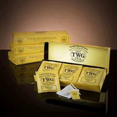 картинка Улунский чай TWG Tea Ti Kuan Yin Superior / Ти Куань Инь Супериор (2,5 г х 15 пакетиков) от интернет магазина