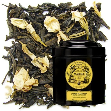 картинка Зеленый чай Mariage Freres Jasmin Mandarin, банка (100 гр) от интернет магазина