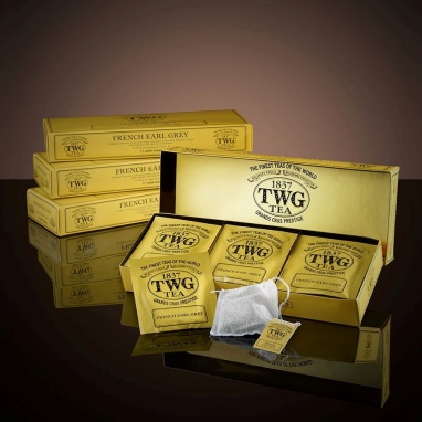 картинка Черный чай TWG Tea French Earl Grey / Французский Эрл Грей (2,5 г х 15 пакетиков) от интернет магазина