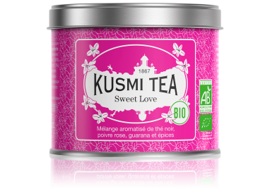 картинка Черный чай Kusmi Tea Sweet Love / Сладкая любовь, банка (100 гр) от интернет магазина