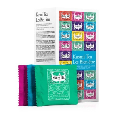 картинка Набор оздоровительных чаев Kusmi Tea Wellness Teas (24 муслиновых пакетиков) от интернет магазина